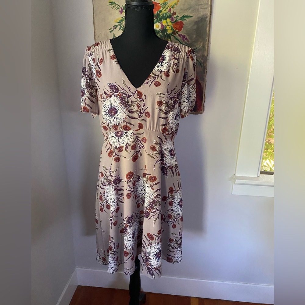NWTs Madewell Smocked Shoulder Mini Dress - Picture 4 of 9
